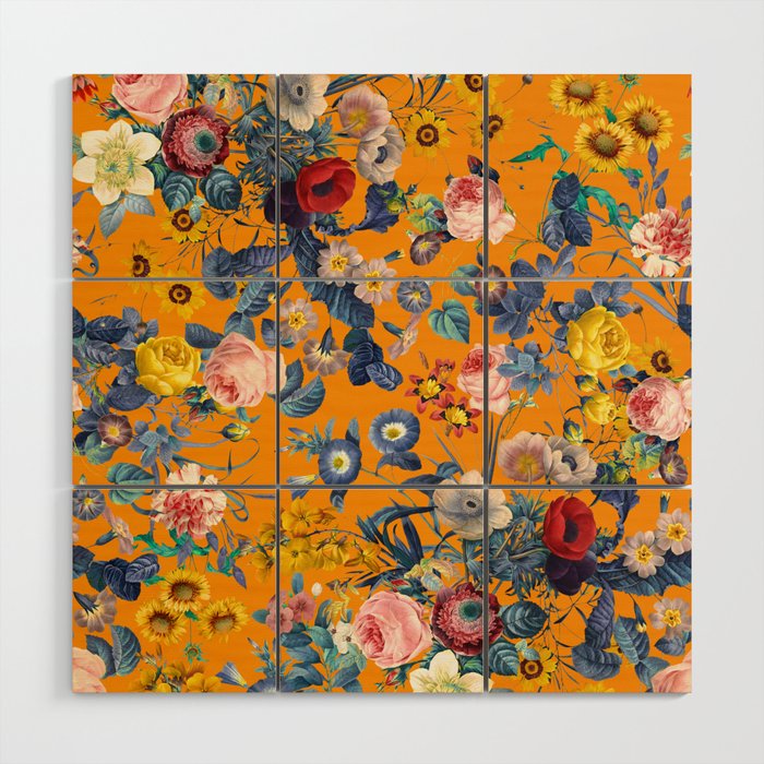 Summer Botanical Garden IX Wood Wall Art Gallery Image 1