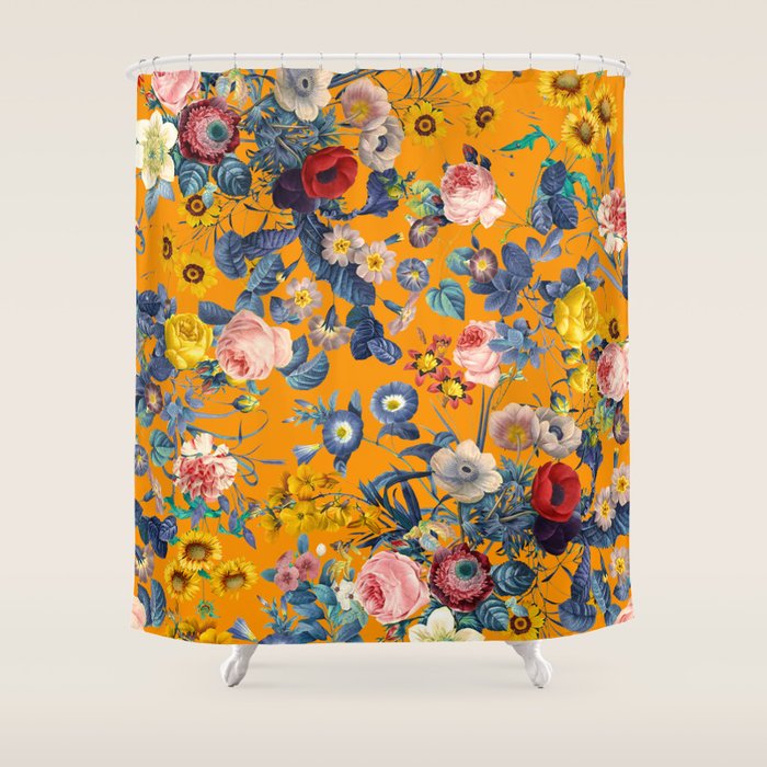 Summer Botanical Garden IX Shower Curtain Gallery Image 1