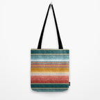 serape southwest stripe - orange & teal Tote Bag Gallery Image 2
