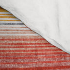 serape southwest stripe - orange & teal Comforter Gallery Image 4