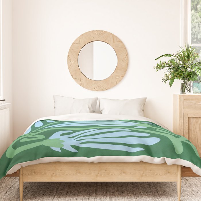 Moonstone & Crusoe: Les Fleurs | Flower Market Color Series 01 Duvet Cover Gallery Image 3