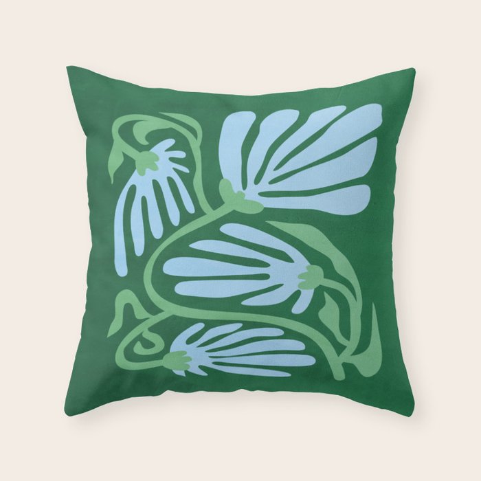 Moonstone & Crusoe: Les Fleurs | Flower Market Color Series 01 Throw Pillow Gallery Image 6
