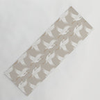 Cranes Neutral Yoga Mat Gallery Image 1