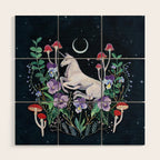 Unicorn Garden Wood Wall Art Gallery Image 1