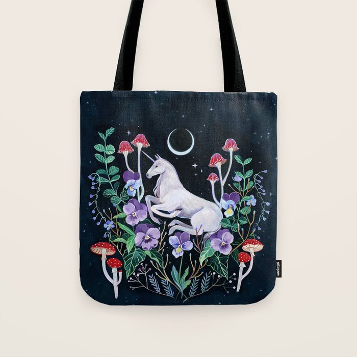 Unicorn Garden Tote Bag Gallery Image 1