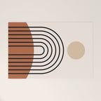 Abstraction_SUN_LINE_BOHEMIAN_LANDSCAPE_POP_ART_1129B Welcome Mat Gallery Image 1
