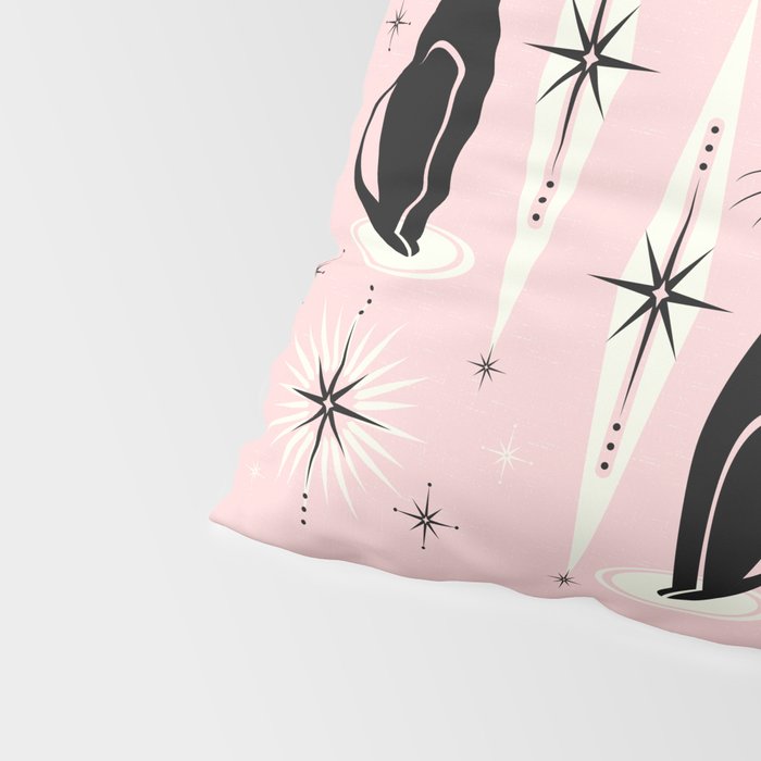 Mid Century Meow Retro Atomic Cats ©studioxtine Pillow Sham Gallery Image 4