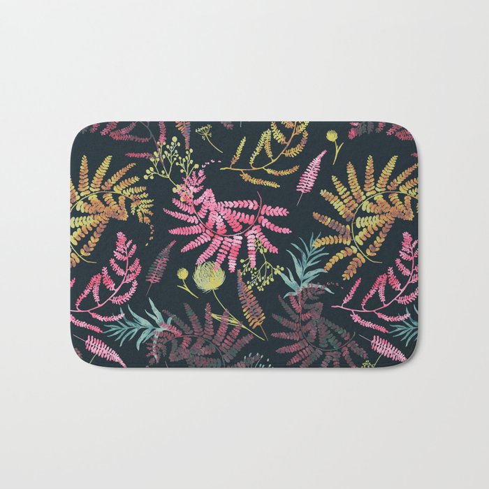 Vibrant meadow in the dark 77 Bath Mat Gallery Image 1
