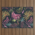 Vibrant meadow in the dark 77 Outdoor Rug Gallery Image 1