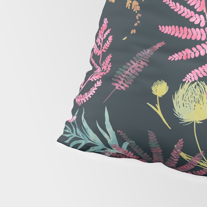 Vibrant meadow in the dark 77 Pillow Sham Gallery Image 4