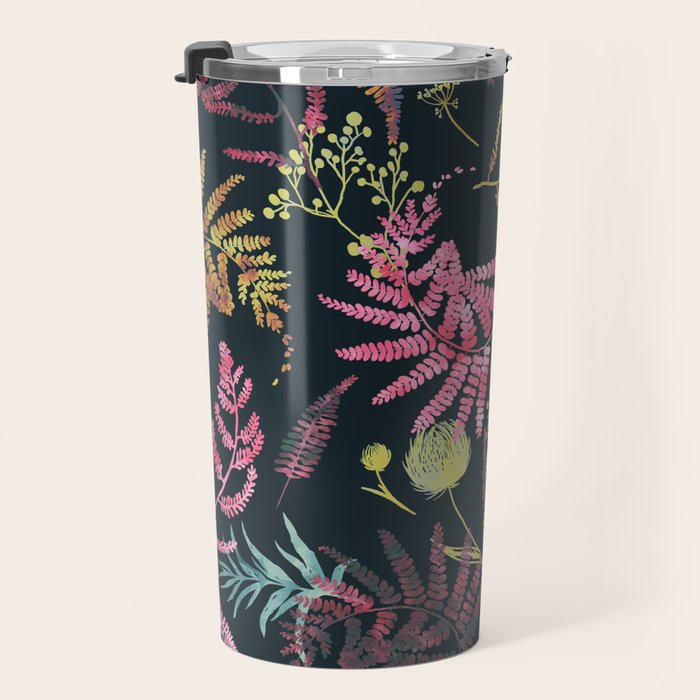 Vibrant meadow in the dark 77 Travel Mug Gallery Image 3