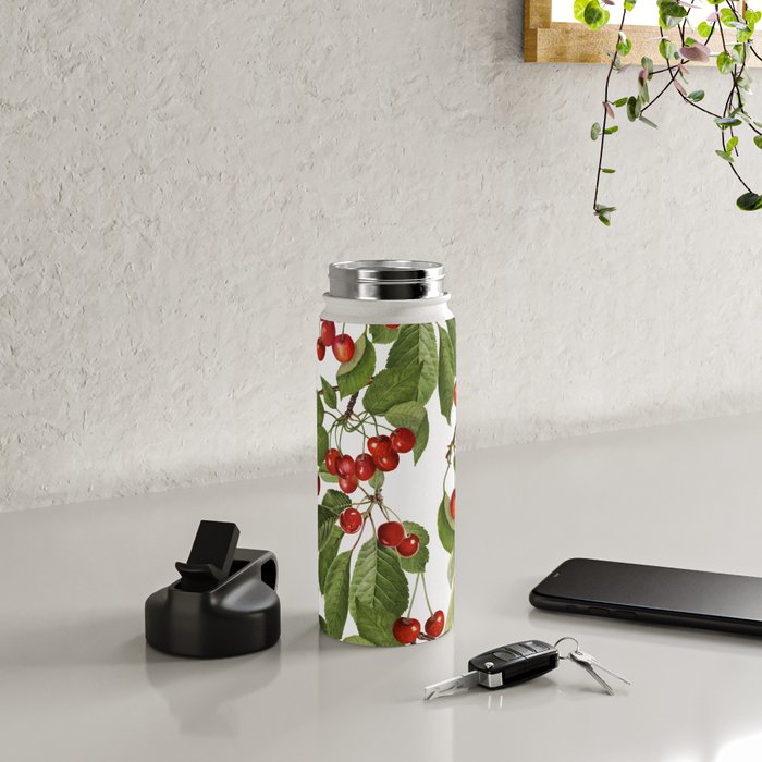 Lush Cherry Orchard Sweet Summer Fruits Water Bottle Gallery Image 4