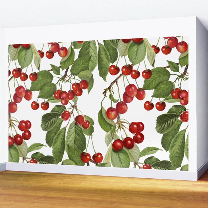Lush Cherry Orchard Sweet Summer Fruits Wall Mural Gallery Image 2