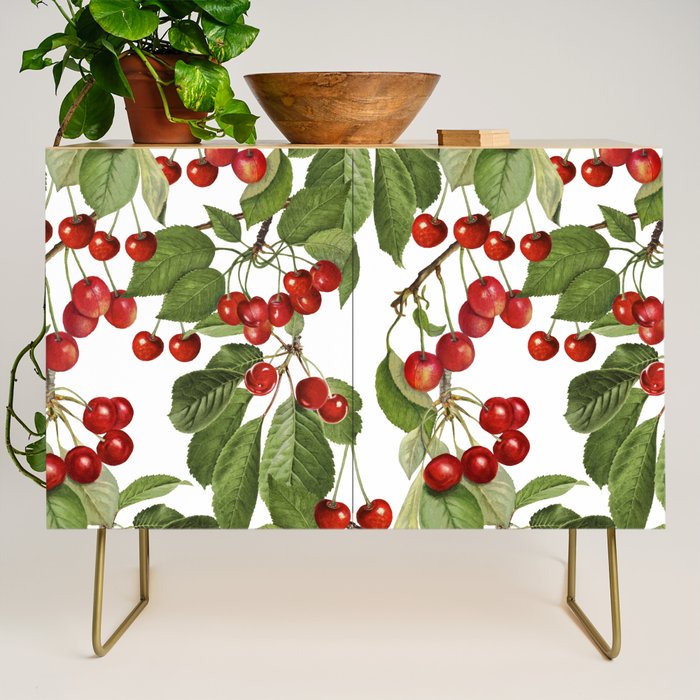 Lush Cherry Orchard Sweet Summer Fruits Credenza Gallery Image 1