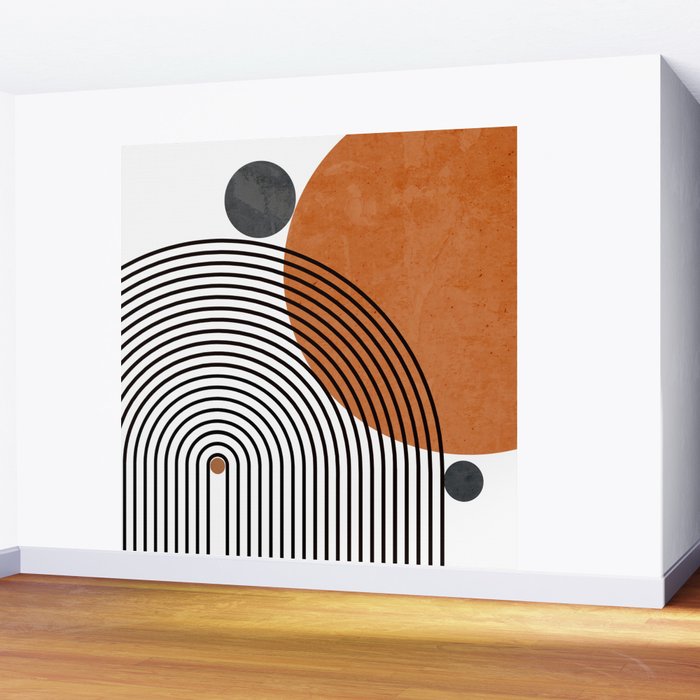 Modern Mid Century Wall Mural Gallery Image 2