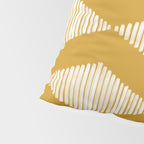 Acoustic Wave Mustard Pillow Sham Gallery Image 4