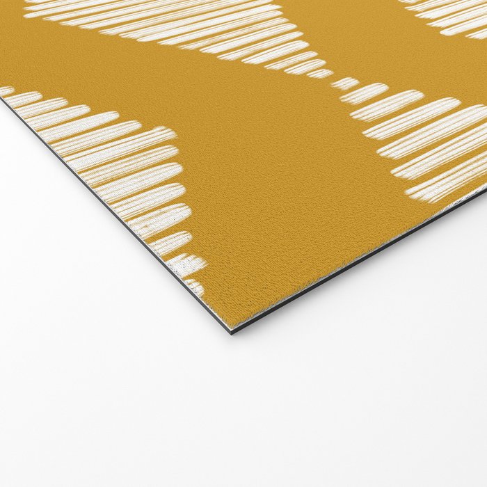 Acoustic Wave Mustard Welcome Mat Gallery Image 2