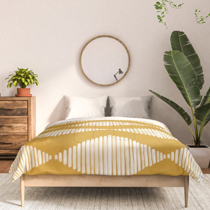 Acoustic Wave Mustard Comforter Gallery Image 3