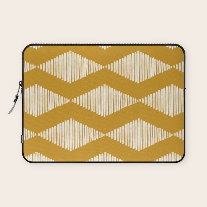 Acoustic Wave Mustard Laptop Sleeve Gallery Image 1