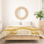 Acoustic Wave Mustard Duvet Cover Gallery Image 3