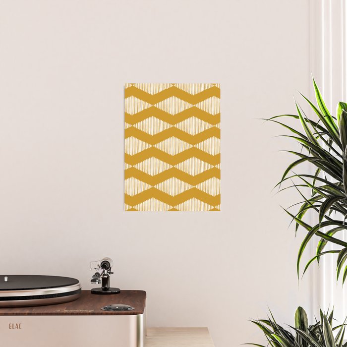 Acoustic Wave Mustard Poster Gallery Image 2