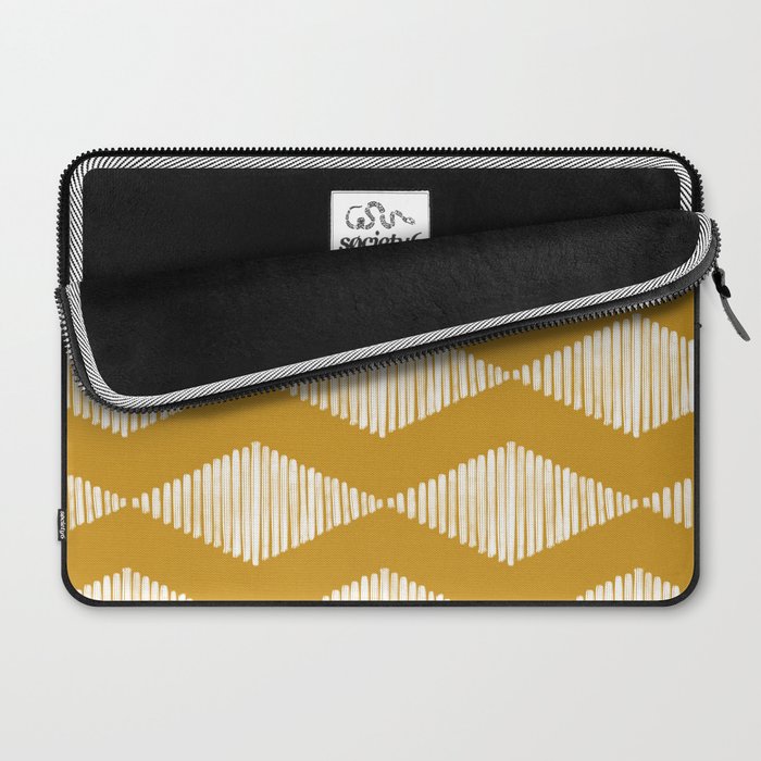 Acoustic Wave Mustard Laptop Sleeve Gallery Image 2