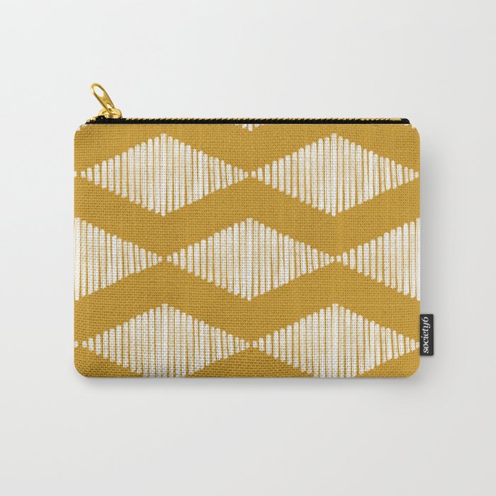 Acoustic Wave Mustard Carry All Pouch Gallery Image 1