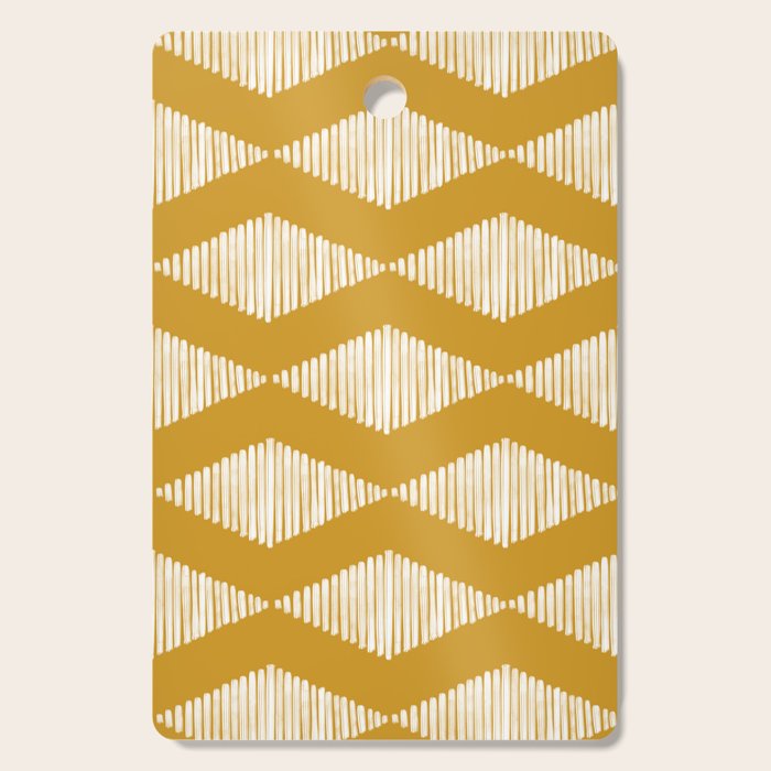 Acoustic Wave Mustard Cutting Board Gallery Image 1