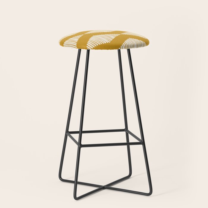 Acoustic Wave Mustard Stool Gallery Image 1