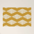 Acoustic Wave Mustard Welcome Mat Gallery Image 1