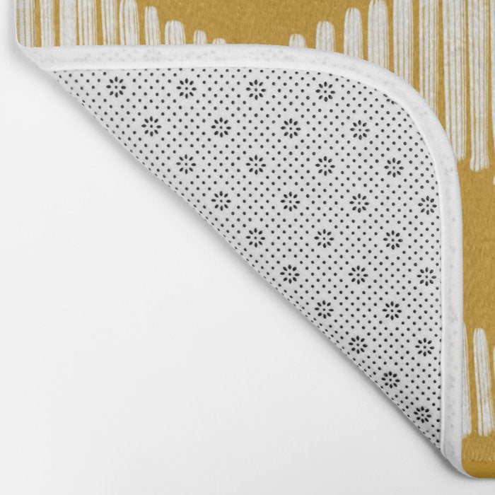 Acoustic Wave Mustard Bath Mat Gallery Image 2