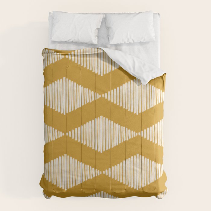 Acoustic Wave Mustard Comforter Gallery Image 6