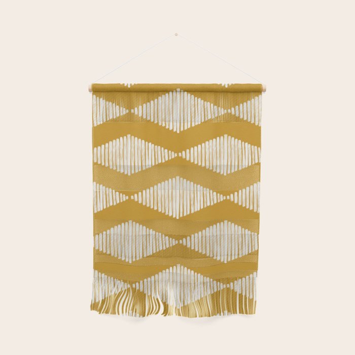 Acoustic Wave Mustard Wall Hanging Gallery Image 1
