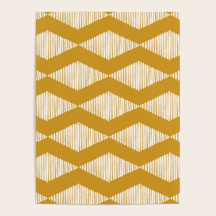 Acoustic Wave Mustard Poster Gallery Image 4