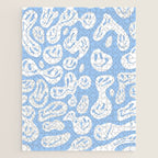Pastel Blue Dripping Smiley Jigsaw Puzzle Gallery Image 1