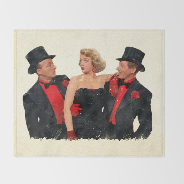 Mister Bones (White Christmas) Throw Blanket Gallery Image 2