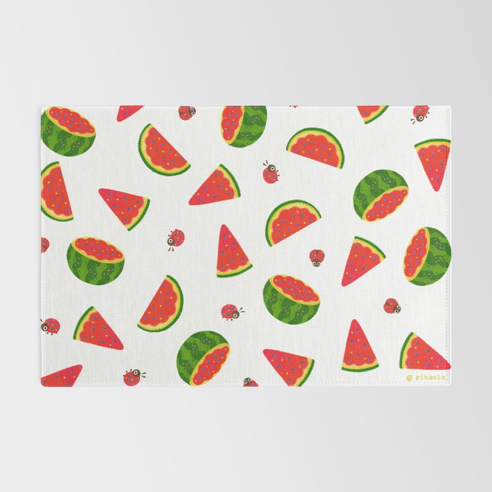 Watermelon&ladybug Rug Gallery Image 2