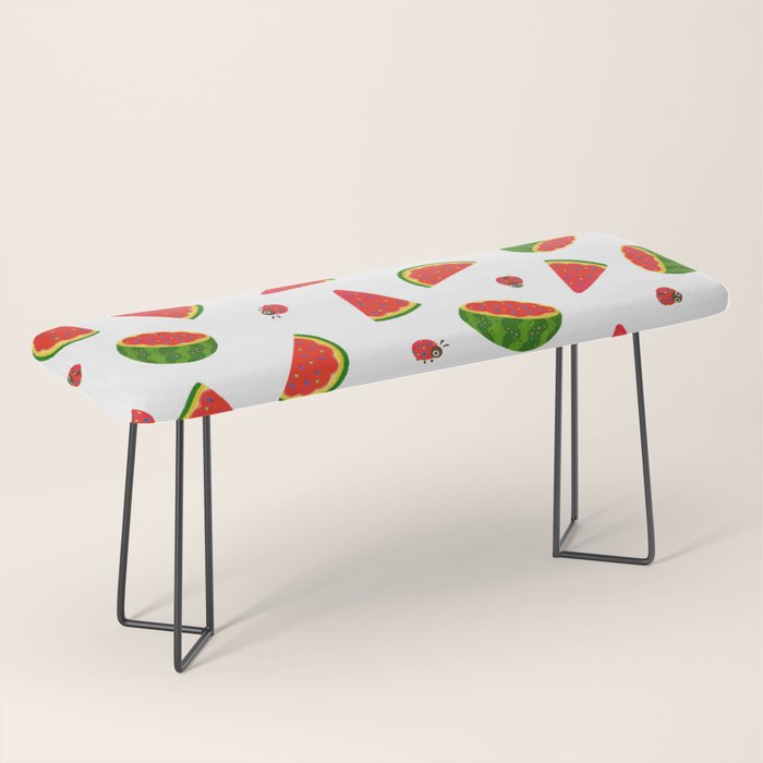 Watermelon&ladybug Bench Gallery Image 1