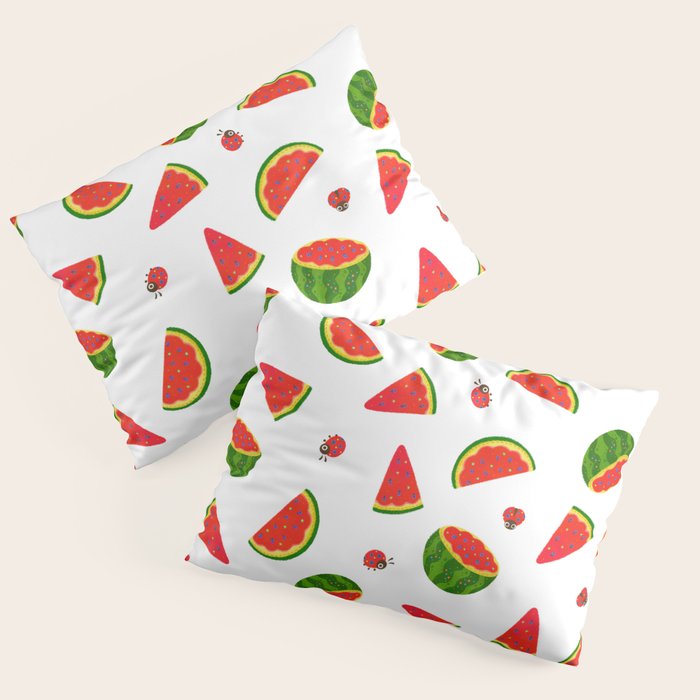 Watermelon&ladybug Pillow Sham Gallery Image 1