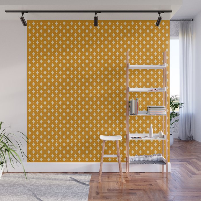 Vintage Stars III Orange Wall Mural Gallery Image 1