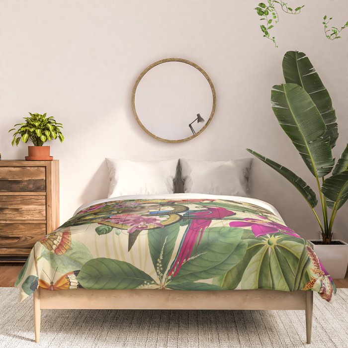 Snake Princess Tropical Jungle Vibes Multicolor  Comforter Gallery Image 3