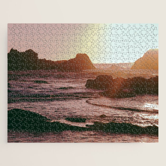 Rocky Sun-Kissed Tides Jigsaw Puzzle Gallery Image 1
