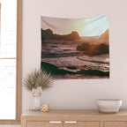 Rocky Sun-Kissed Tides Wall Tapestry Gallery Image 2