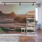 Rocky Sun-Kissed Tides Wall Mural Gallery Image 1