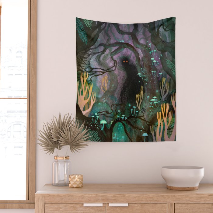 Shadow in the Forest Wall Tapestry Gallery Image 2