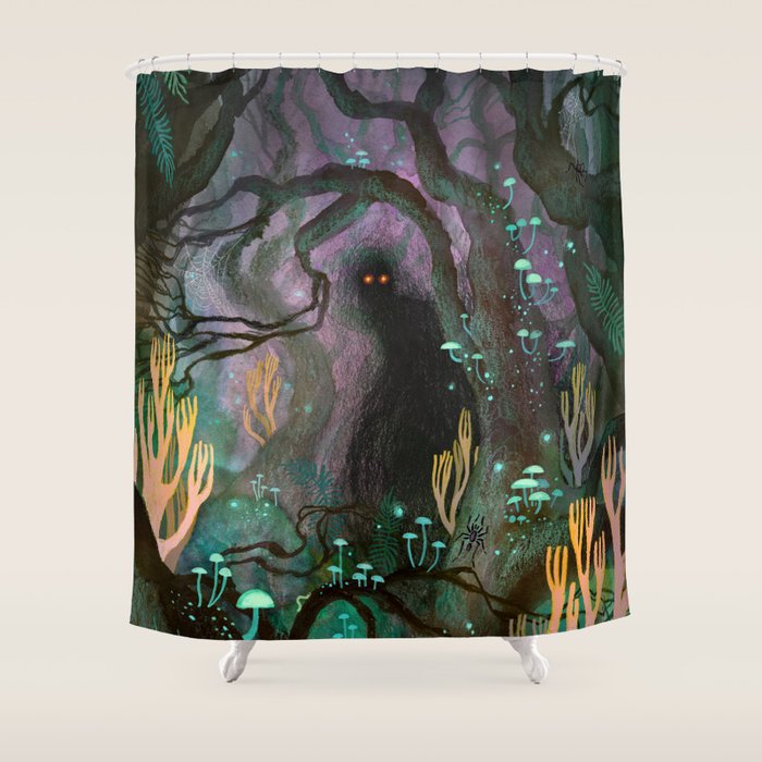Shadow in the Forest Shower Curtain Gallery Image 1