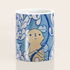 Watercolor Test (Blue) Coffee Mug Gallery Image 4