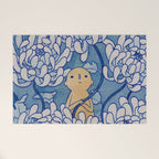 Watercolor Test (Blue) Welcome Mat Gallery Image 1