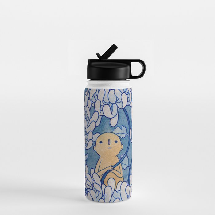 Watercolor Test (Blue) Water Bottle Gallery Image 1