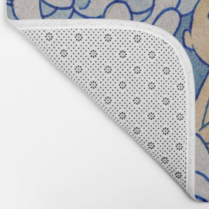 Watercolor Test (Blue) Bath Mat Gallery Image 2